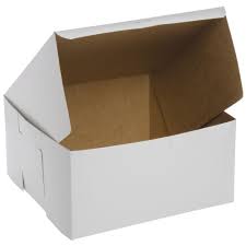 White bakery boxes