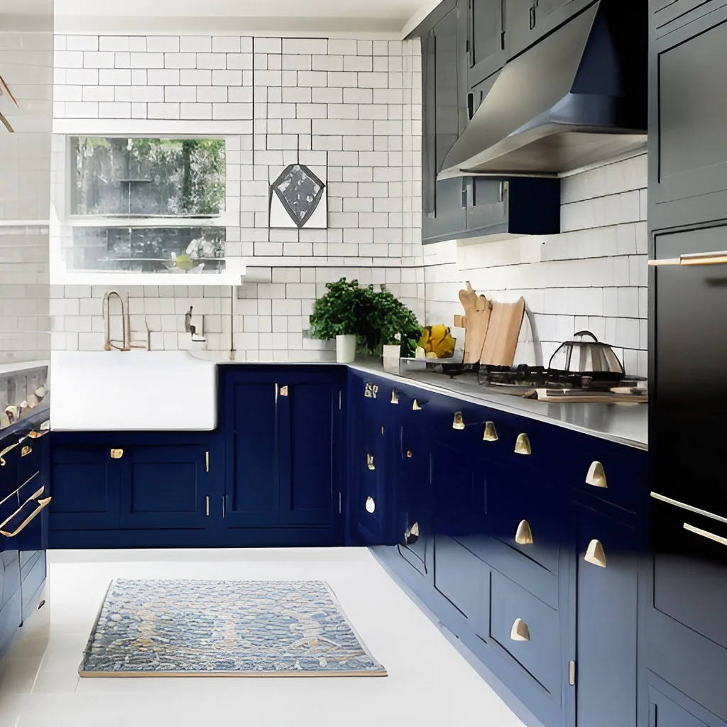 Elevate Your Kitchen with Navy Blue Cabinets